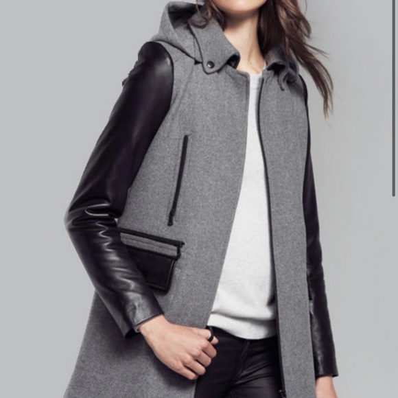 Danier Leather and Wool Coat - Picture 8 of 9